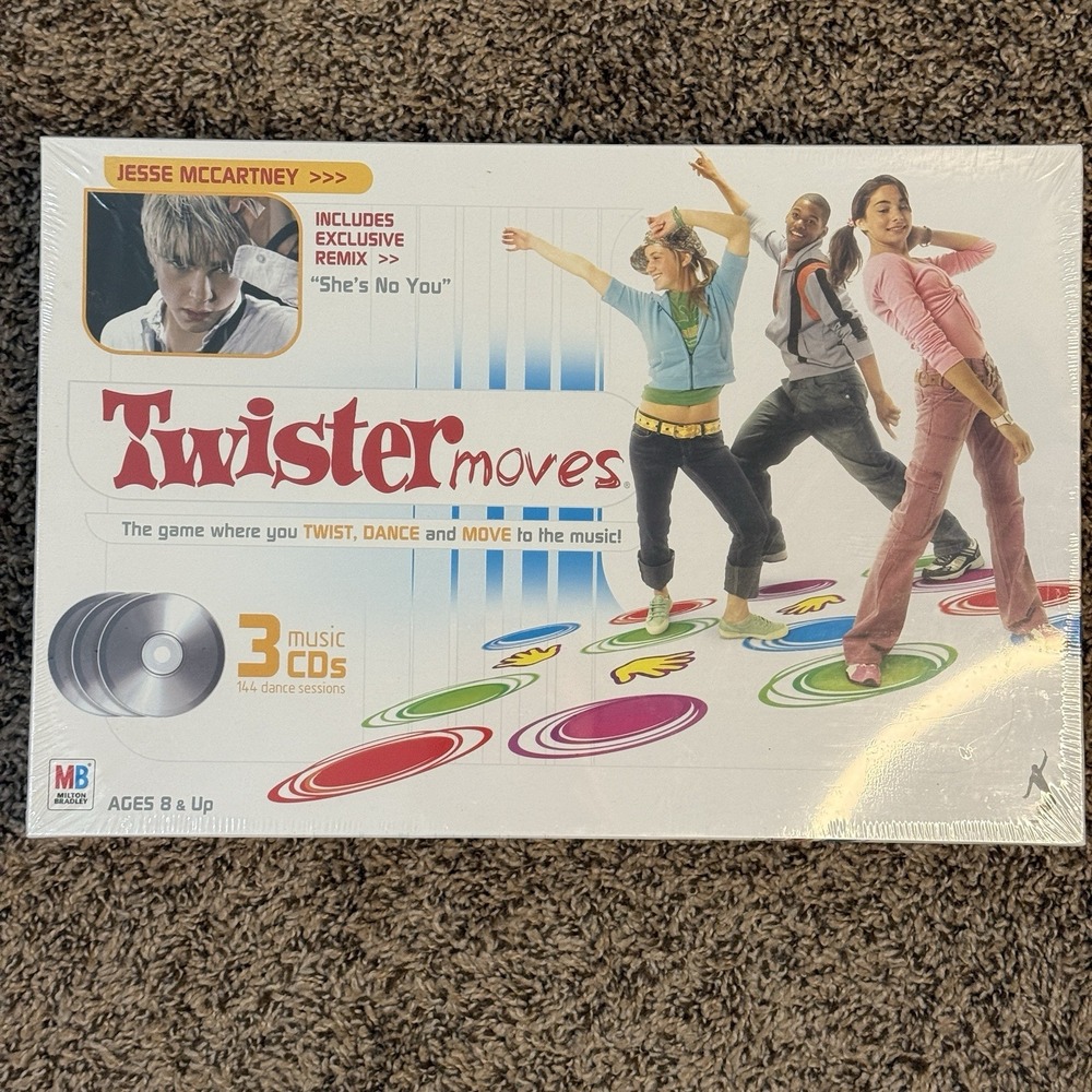 Twister Moves Family Board Game MB Milton Bradley Jesse McCartney NEW NIB‎ 2005